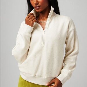 NWOT: Fabletics cozy fleece 1/4 zip- XL